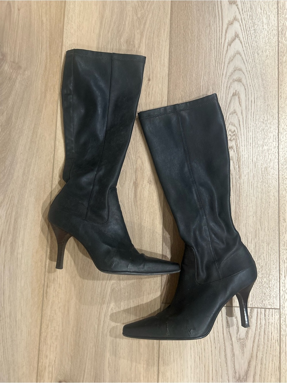 ALFANI Dark Brown Faux Leather Boots